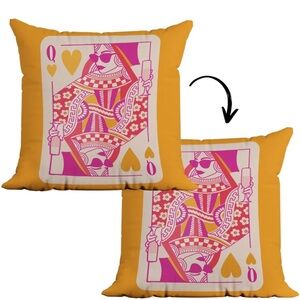 Queen of Hearts Pillow Cover 👑